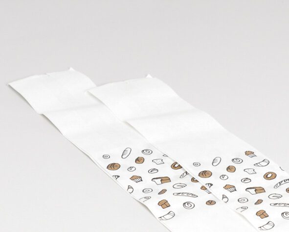 Stick bread bag white standard pattern