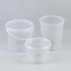 round transparent plastic jars extra sturdy
