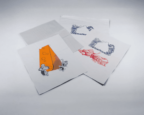 Duplex papier / rappack met standaardmotief